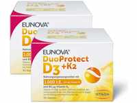 EUNOVA DuoProtect D3 + K2 1000 I.E. - Nahrungsergänzungsmittel für gesunde Knochen