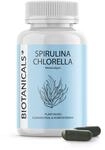 Biotanicals - Spirulina & Chlorella Kapseln (120 St&uuml;ck) - Pflanzliche Algenkapseln,