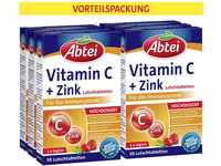 Abtei Vitamin C+ Zinc Wertvolles Vitamin Tabletten, Glutenfrei, Vegan, 6 x 30