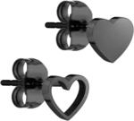 LIEBESKIND Damen-Ohrstecker Edelstahl (schwarz)