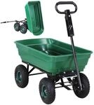 Miweba Bollerwagen Dumper | 𝟑𝟎𝟎 kg Traglast - Luftreifen - Volumen 75 L -