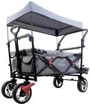 FUXLIFE Bollerwagen FX-CT800 Komfort faltbar - Grau &bull; Kinder Transportwagen mit