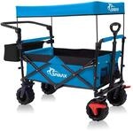 SAMAX Bollerwagen mit Dach Faltbar - Handwagen Transportwagen Ger&auml;tewagen...