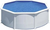 Gre Pool KIT350ECO Fidji - Aufstellpool aus Stahl, rund, mit wei&szlig;es Aussehen.