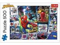 Trefl, Puzzle, Poster mit Superhelden, Marvel Spiderman, 500 Teile, Premium...