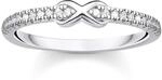 THOMAS SABO Ring Infinity mit wei&szlig;en Steinen silber 925 Sterling Silber