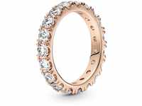 PANDORA ROSE Timeless Ring "funkelnde Reihe" 14k rosévergoldet, Zirkonia...