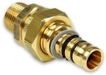 GEBERIT Mepla Press Rotguss &Uuml;bergangsverschraubung mit AG [26x3mm - 3/4"], Kontur G