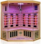 Dewello&reg; Infrarotkabine Infrarotsauna Brandon 140cm x 140cm Dual-Therm f&uuml;r 1-2