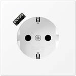 Jung LS1520-18CWWM SCHUKO-Steckdose mit USB Typ C (2/3A) Quick Charge mit erh&ouml;htem