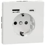 Schneider Electric Merten Schuko-USB-Steckdose, USB Typ A+C, 2-polig+E, System