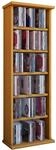 VCM Regal DVD CD Rack Medienregal Medienschrank Aufbewahrung Holzregal Standregal