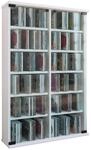 VCM CD Schrank Holz mit ESG-Sicherheitsglast&uuml;ren f&uuml;r 300 CDs oder 130 DVDs oder 72
