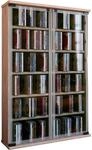 VCM CD/DVD Regal 60x18x92 cm 2 Glast&uuml;ren 10 F&auml;cher CDs DVDs B&uuml;ro