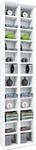 VCM Holz CD DVD Stand Regal | CD Regal mit Platz f&uuml;r 408 CDs oder 144 DVDs oder