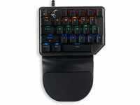 MediaRange MRGS100 Gaming Keypad mit Kabel 27 Tasten, 8 Farbmodi, schwarz/Silber