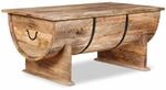 vidaXL Mangoholz Massiv Couchtisch 88x50x40 cm Kaffeetisch Beistelltisch Tisch