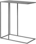 blomus Beistelltisch FERA | Steel Gray | 50L x 25B x 58H cm | Sofatisch Grau 