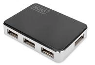 DIGITUS USB-Hub - 4 Ports - High-Speed USB 2.0 - 480 MBit/s - Plug&Play -