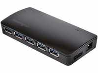 Kensington USB 3.0 Hub mit 7 Anschlüssen, Übertragungsgeschwindigkeit bis 5 Gbit/s