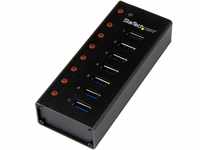 StarTech.com 7 Port USB 3.0 Hub - Metallgehäuse - Desktop oder Wandmontierbar -
