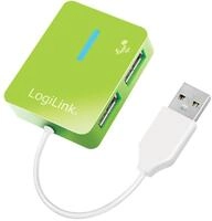 UA0138 USB 2.0 Hub Smile 4-Port - Hub - 4 x Hi-Speed USB, gr&uuml;n