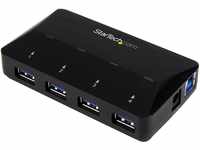 StarTech.com USB 3.0 Hub plus dedizierter Ladeanschluss (4 Port - 1 x 2.4 A Port -