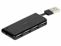 Vivanco USB-Hub, 4 Ports, Farbe: Keine