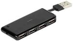 Vivanco USB-Hub, 4 Ports, Farbe: Keine