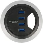 USB-HUB 62868 Delock 4-Port USB3.0 Tischeinbau
