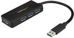 StarTech.com USB 3.0 Hub 4 Port - mit Ladeanschluss - inkl. Netzteil - USB Port