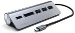 SATECHI 5-in-1 Desktop USB-C Hub Kombination aus Aluminium mit 3 USB-A Anschl&uuml;ssen