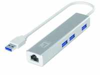 LevelOne USB-0503 Gigabit USB Netzwerkadapter mit USB Hub