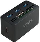 LogiLink CR0042 USB 3.0 Hub mit All-in-One Card Reader (Micro SD / SD / MS / M2 / CF)