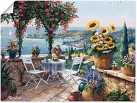 ARTLAND Wanddeko Poster & Kunstdrucke Wandposter 60x45 cm Ausblick Landschaft...