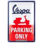 Nostalgic-Art Retro Blechschild, 20 x 30 cm, Vespa &ndash; Parking Only &ndash; Geschenk-Idee
