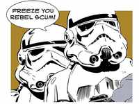 Komar Wandbild | Star Wars Classic Comic Quote Stormtrooper | Kinderzimmer,