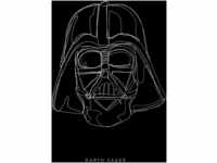 Komar Wandbild | Star Wars Lines Dark Side Vader | Kinderzimmer, Jugendzimmer,