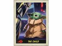 Komar Star Wars Wandbild | Mandalorian The Child Trading Card | Dekoration, Poster,