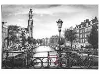 REINDERS Poster Die Grachten von Amsterdam Brücke - Fahrrad - Stadt - Die