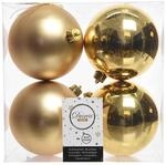 Decoris 22165 Kugeln bruchfest, Glanz matt