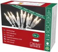 Konstsmide LED Lichterkette, mit an/aus Schalter, 35 warm wei&szlig;e Dioden, 230V, Innen,
