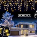 Monzana&reg; Lichterkette 600 LED Au&szlig;en Innen 20m Regenlichterkette Lichtervorhang