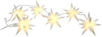 Spetebo 3D Stern Lichterkette mit 6 LED - 150 cm - Sternen Lichterkette Strom