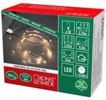Konstsmide Micro LED Lichterkette mit USB Anschluss, Silber, 50 warm wei&szlig;e...