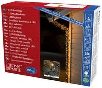 Konstsmide Micro LED Lichterkette, 400 bernsteinfarbene Dioden, 24V Au&szlig;entrafo,