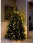 Konstsmide LED Baummantel mit Ring, f&uuml;r Weihnachtsbaum, 5 Str&auml;nge &agrave; 40 Dioden,