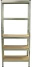 Steckregal Lagerregal Kellerregal Werkstattregal Regal mit 5 Holzb&ouml;den 173x75x30