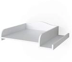 Vicco Wickelaufsatz, Wei&szlig;, 83.2 x 72 cm auf Waschmaschine, mit beidseitig