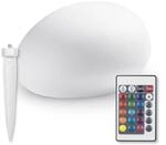 EASYmaxx LED Solarleuchte mit Fernbedienung | kaltwei&szlig;e Leuchten mit Solarbetrieb &